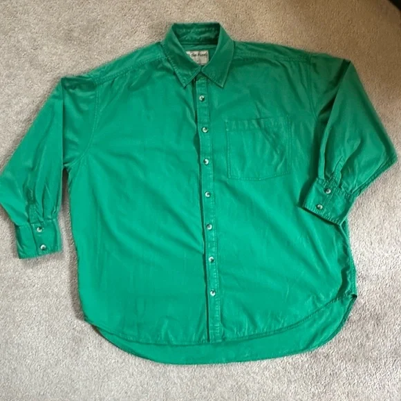 Free People We The Free Oversized Women’s Button Down Long Sleeve Shirt Size M - Picture 5 of 14